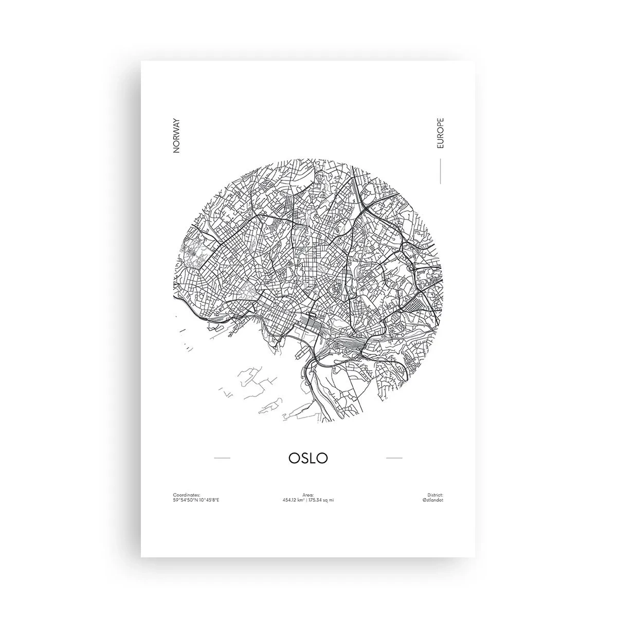 Affiche - Poster - Anatomie d’Oslo - 61x91 cm