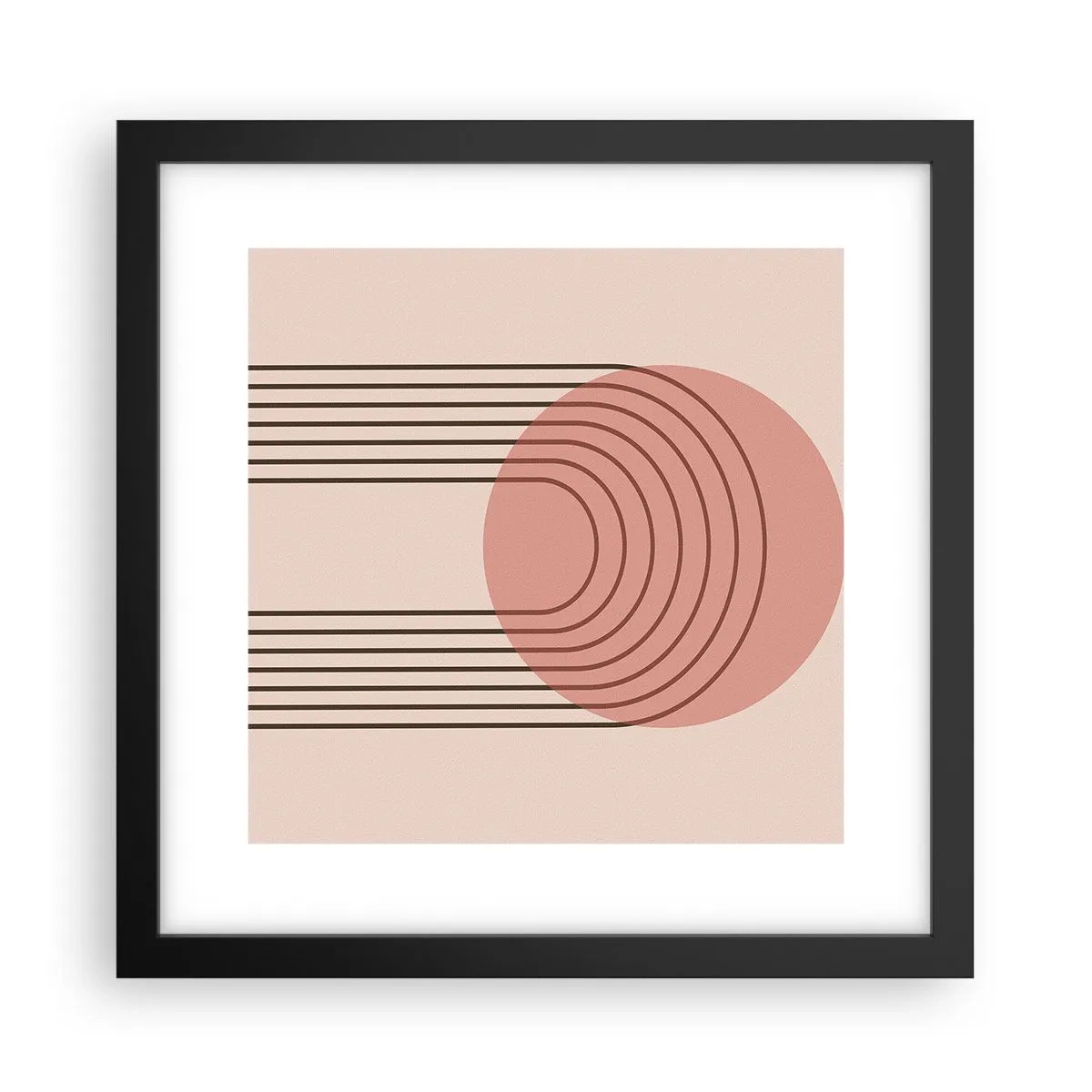 Affiche dans un cadre noir - Poster - Attraction irrésistible - 30x30 cm