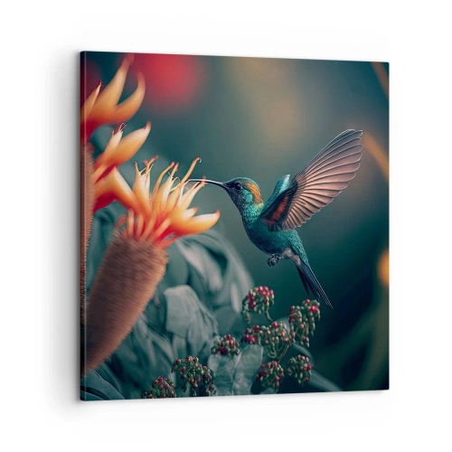 Impression sur toile - Image sur toile - une vie vraiment colorée - 60x60 cm