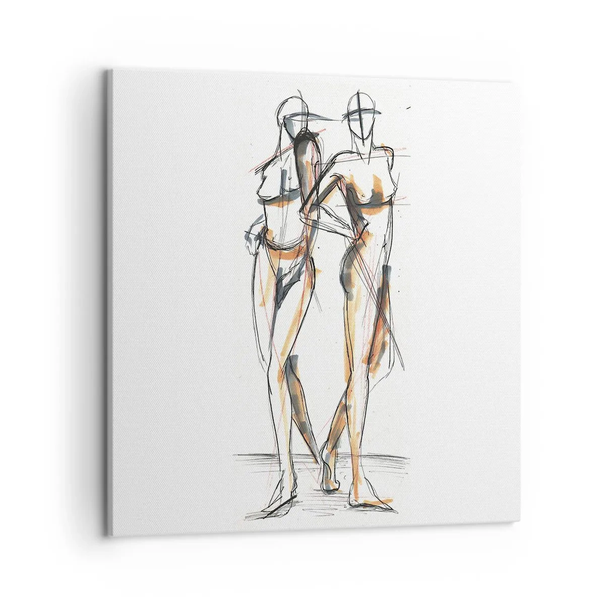 Impression sur toile - Image sur toile - Étude de la grâce - 50x50 cm