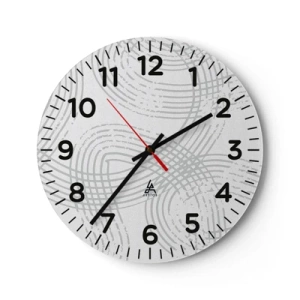 Horloge murale - Pendule murale - Il n'y a pas de chemin droit - 40x40 cm