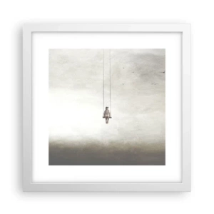 Affiche dans un cadre blanc - Poster - Enfant en nous - 30x30 cm