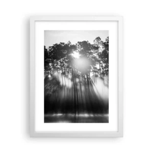 Affiche dans un cadre blanc - Poster - Soleil inarrêtable - 30x40 cm