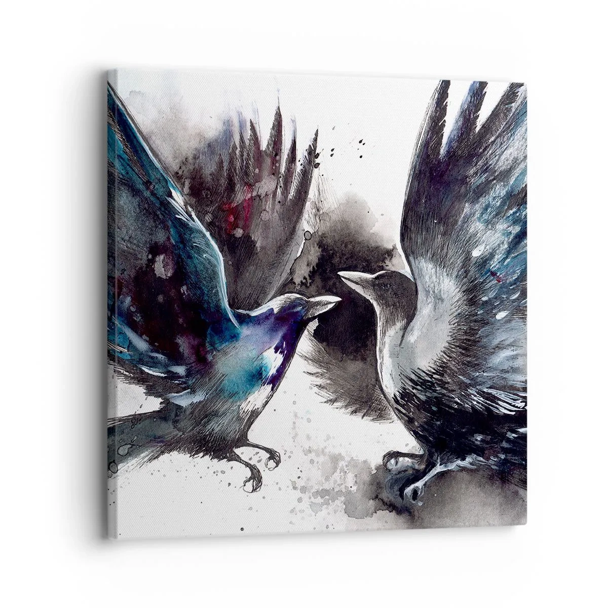Impression sur toile - Image sur toile - Le corbeau des corbeaux - 30x30 cm
