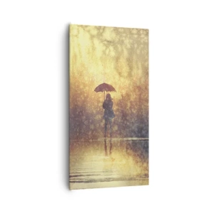 Impression sur toile - Image sur toile - Je sens que quelqu'un me regarde - 65x120 cm