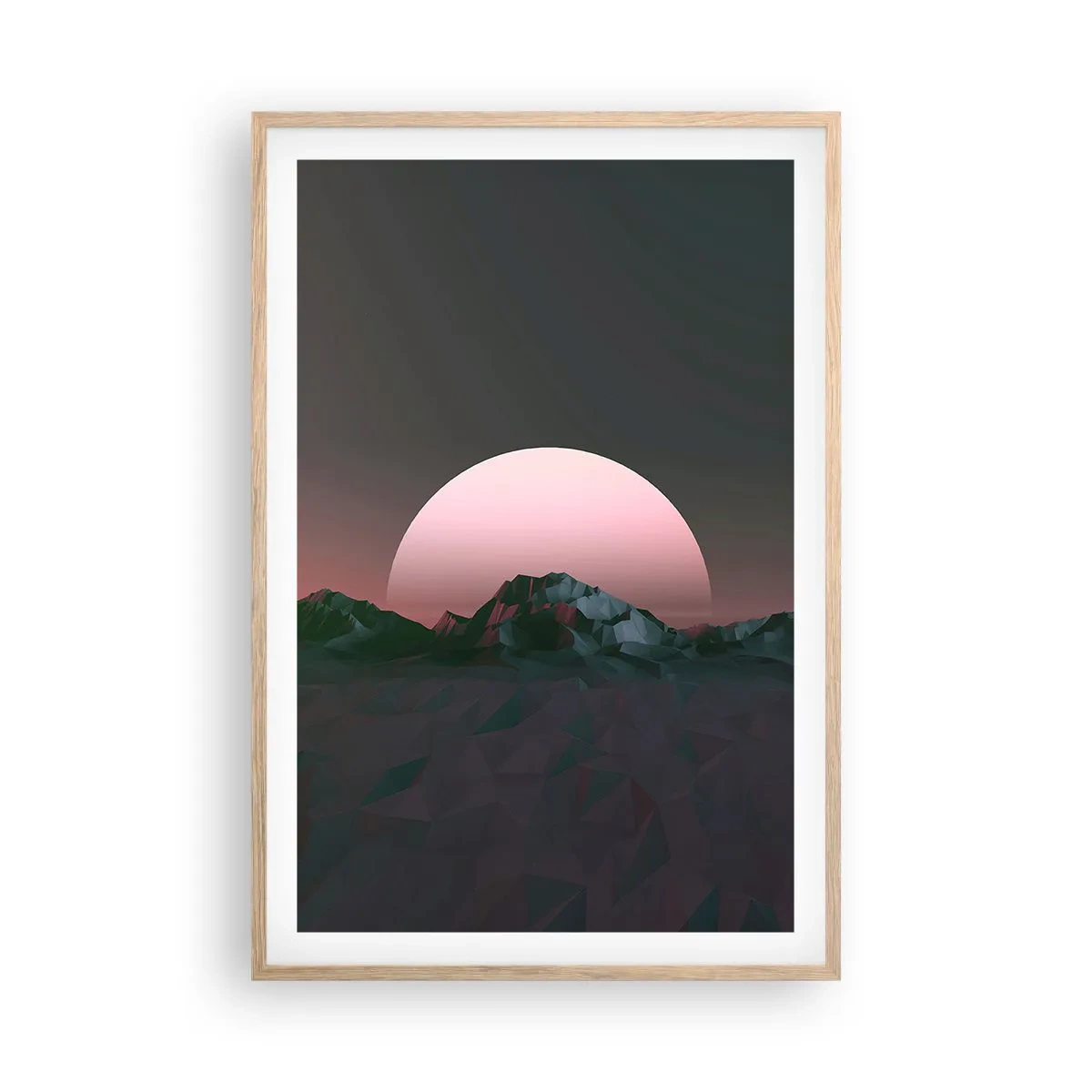 Affiche dans un chêne clair - Poster - Dans une galaxie voisine - 61x91 cm