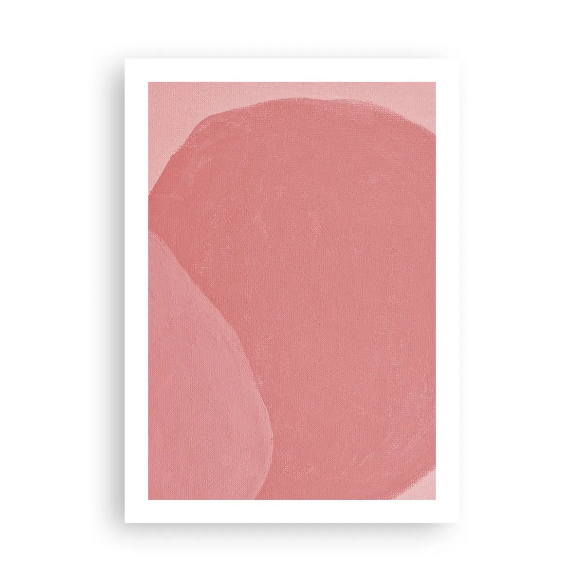Affiche - Poster - Composition abstraite dans les tons de rose - 50x70cm - Composition organique en rose - Décoration murale moderne pour le salon et la chambre ARTTOR