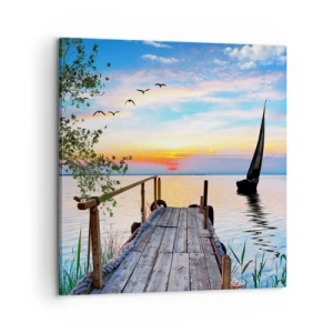 Impression sur toile - Image sur toile - Bonsoir! - 60x60 cm