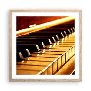 Affiche dans un chêne clair - Poster - Des possibilités infinies - 50x50 cm