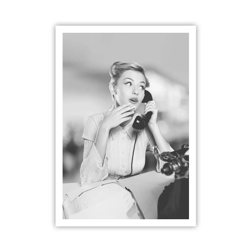 Affiche - Poster - Hello! Ici les années 50 - 70x100 cm