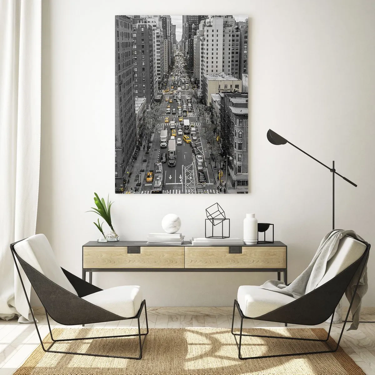Impression sur verre - Image sur verre - La vie new-yorkaise - 80x120 cm
