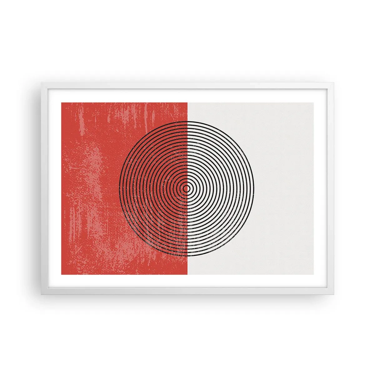 Affiche dans un cadre blanc - Poster - Dans le mille - 70x50 cm