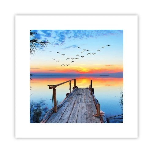 Affiche - Poster - Il est temps de rentrer... - 30x30 cm