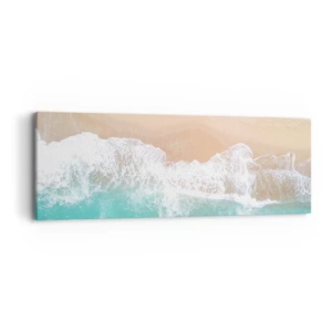 Impression sur toile - Image sur toile - Caresse de l'océan - 90x30 cm
