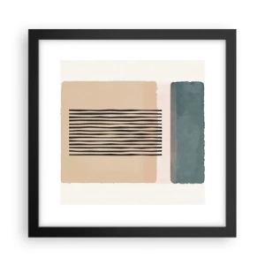 Affiche dans un cadre noir - Poster - Tout est en ordre - 30x30 cm