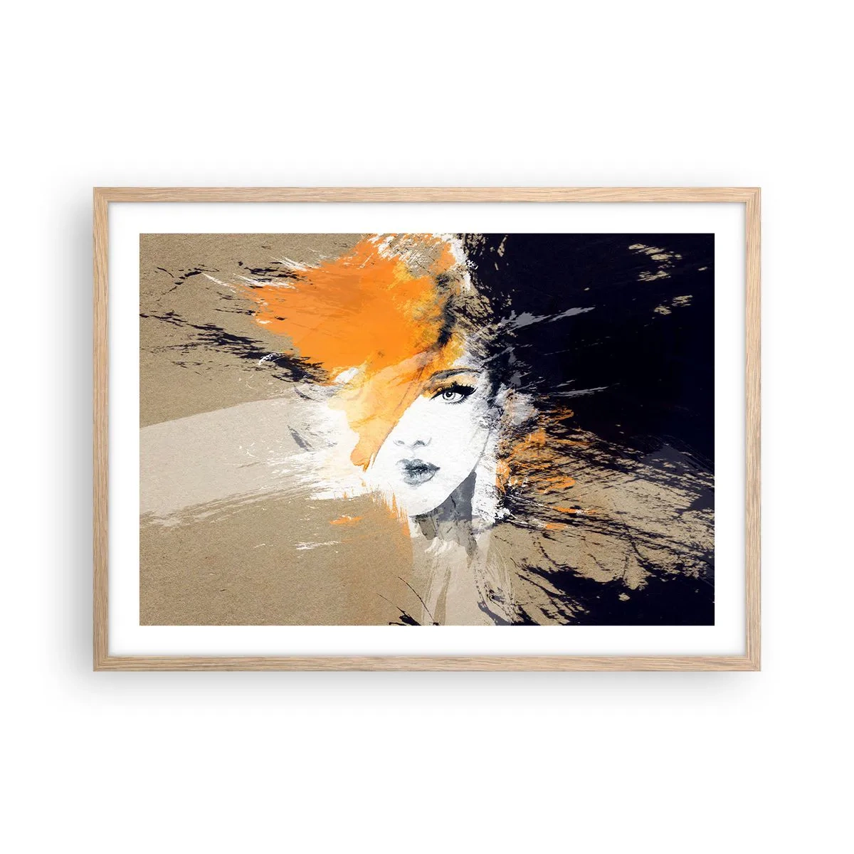 Affiche dans un chêne clair - Poster - Et la lumière fut - 70x50 cm