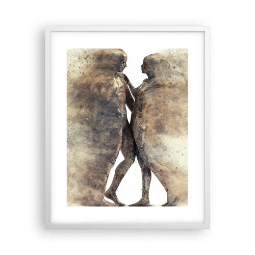 Affiche dans un cadre blanc - Poster - Ils sont sortis de la poussière pour aimer - 40x50 cm