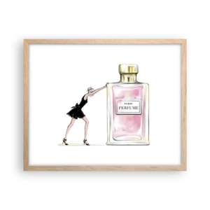 Affiche dans un chêne clair - Poster - L'essence des femmes - 50x40 cm