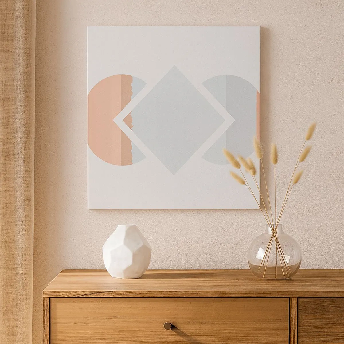 Impression sur toile - Image sur toile - La situation est clair - 30x30 cm