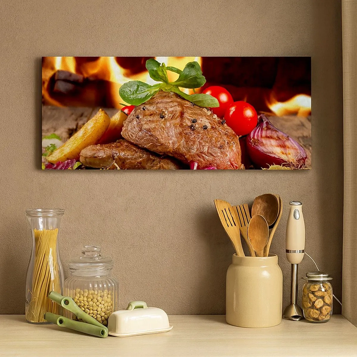 Impression sur toile - Image sur toile - Ensorcelé par la braise - 100x40 cm