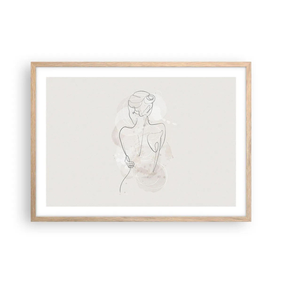 Affiche dans un chêne clair - Poster - Comme un instrument sensible - 70x50 cm