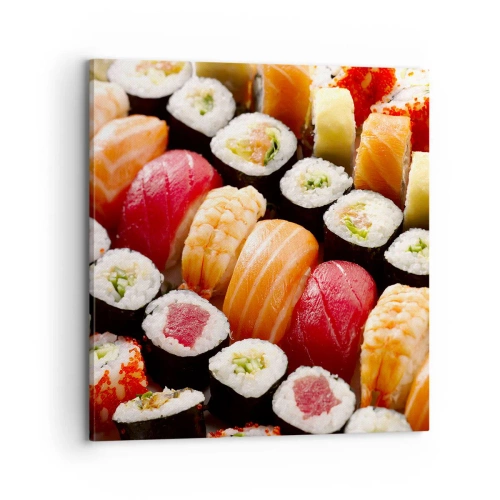 Impression sur toile - Image sur toile - Couleurs et saveurs d'Asie - 70x70 cm