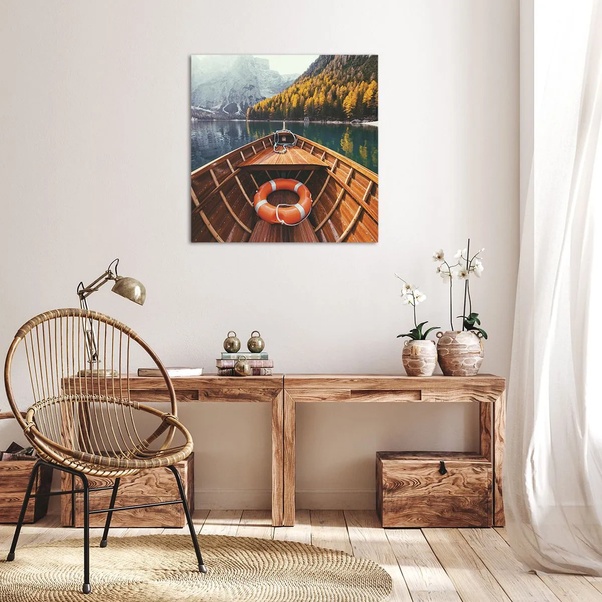 Impression sur toile - Image sur toile - Escapade en montagne - 40x40 cm