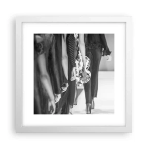 Affiche dans un cadre blanc - Poster - Un défilé stylé - 30x30 cm