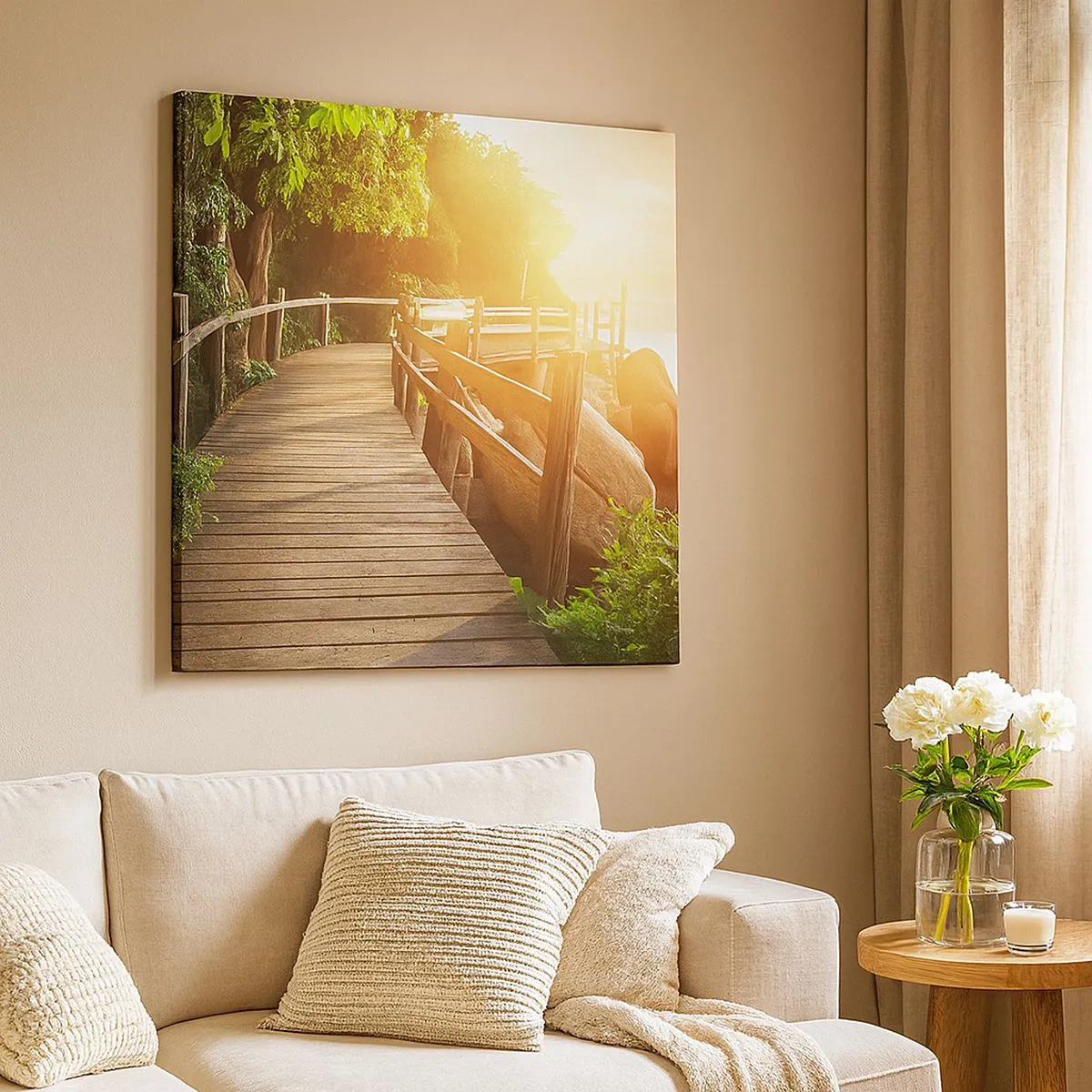 Impression sur toile - Image sur toile - Un autre tour, un autre miracle - 30x30 cm