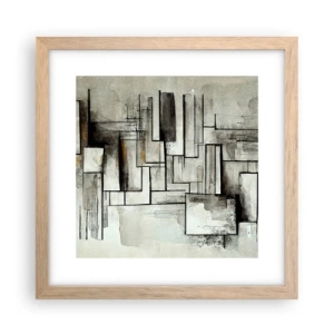 Affiche dans un chêne clair - Poster - Le pouvoir de la simplicité - 30x30 cm