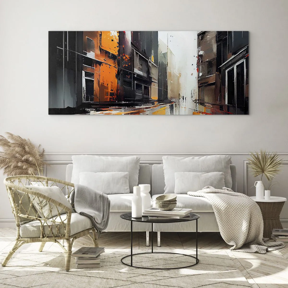 Impression sur verre - Image sur verre - Jour de pluie - 100x40 cm
