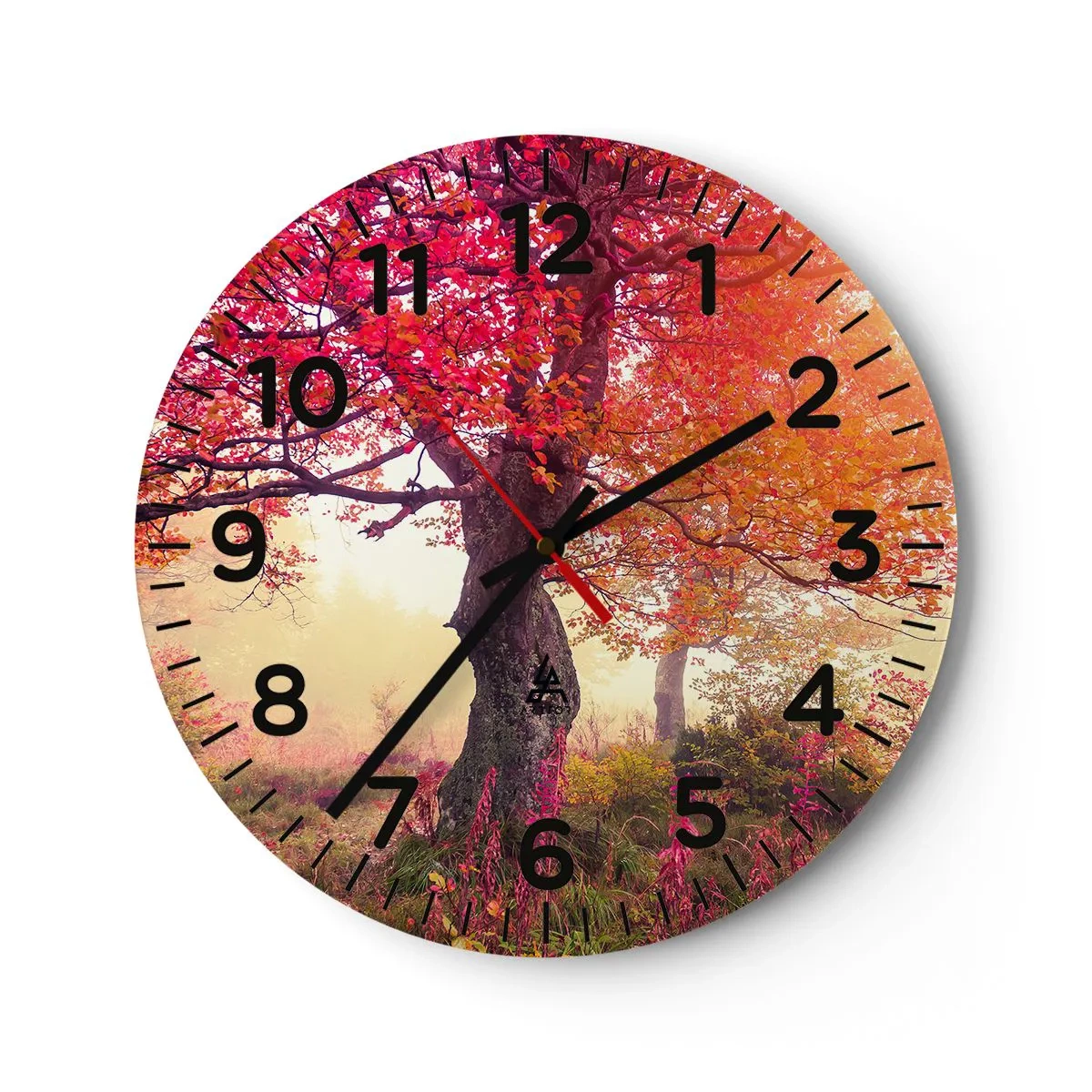 Horloge murale - Pendule murale - Frénésie de floraison - 40x40 cm
