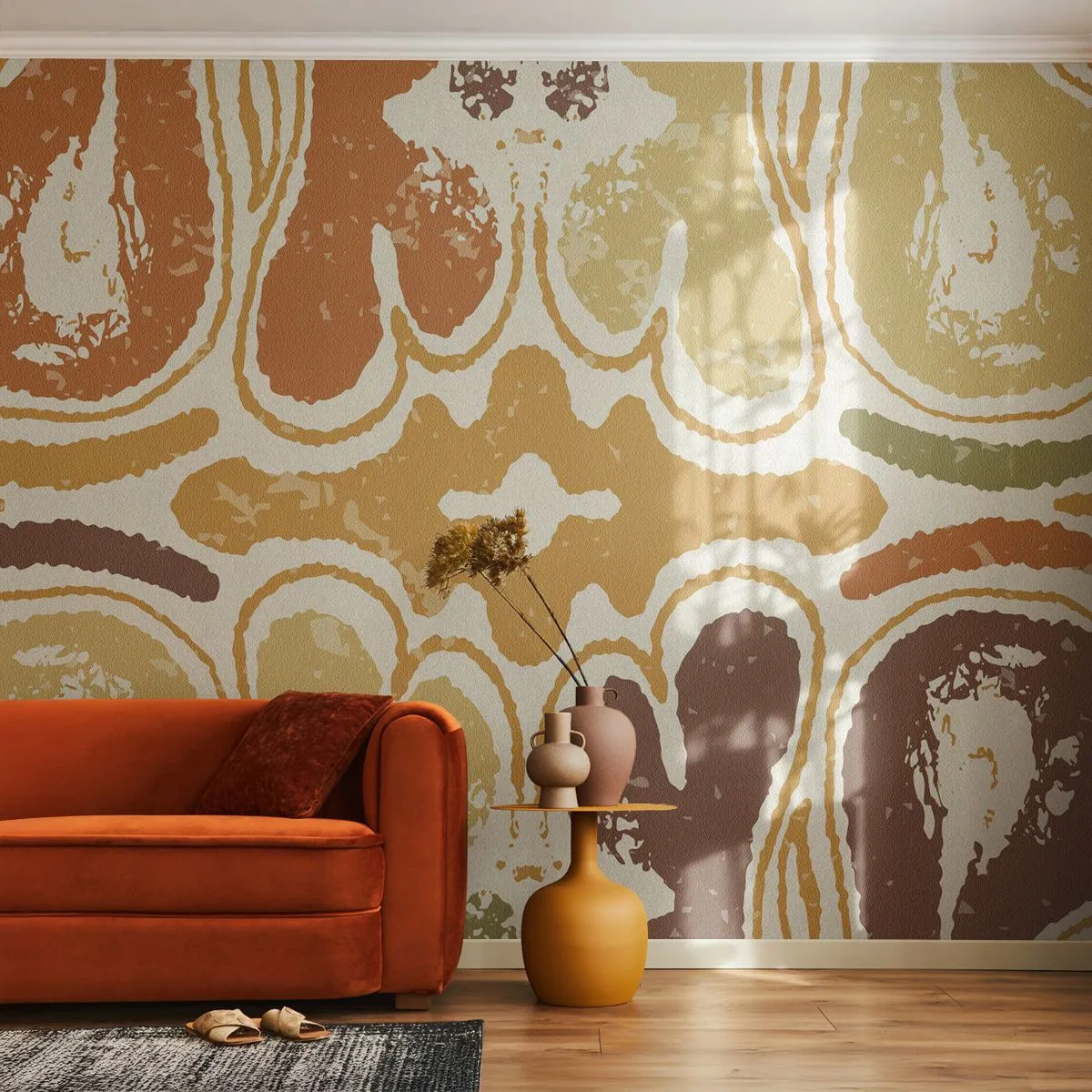 Papier Peint Photo Premium Canvas - Abstraction sentimentale - Vieilli, Bohème, Morceau - 200x140 cm