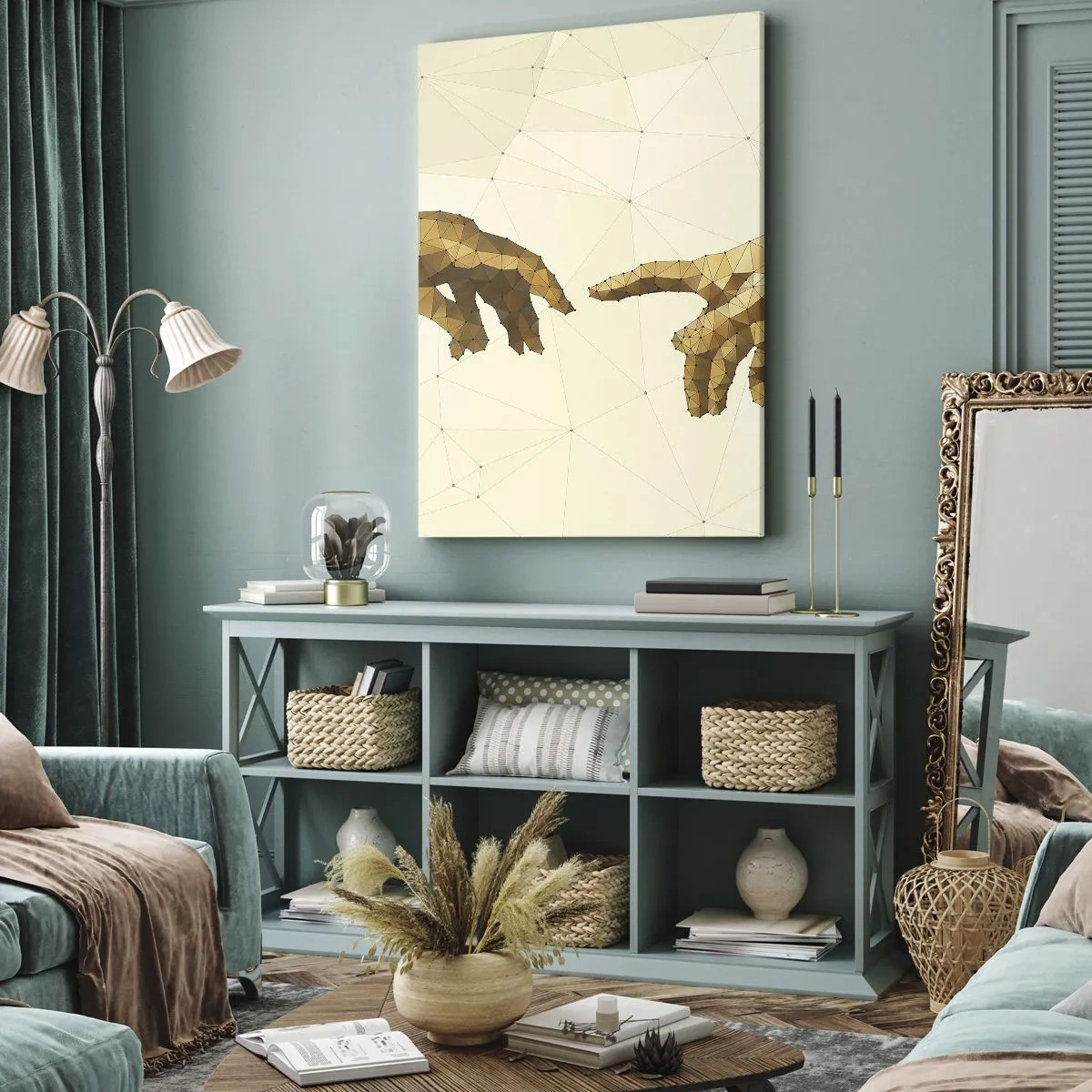 Impression sur toile - Image sur toile - Géométrie divine - 45x80 cm