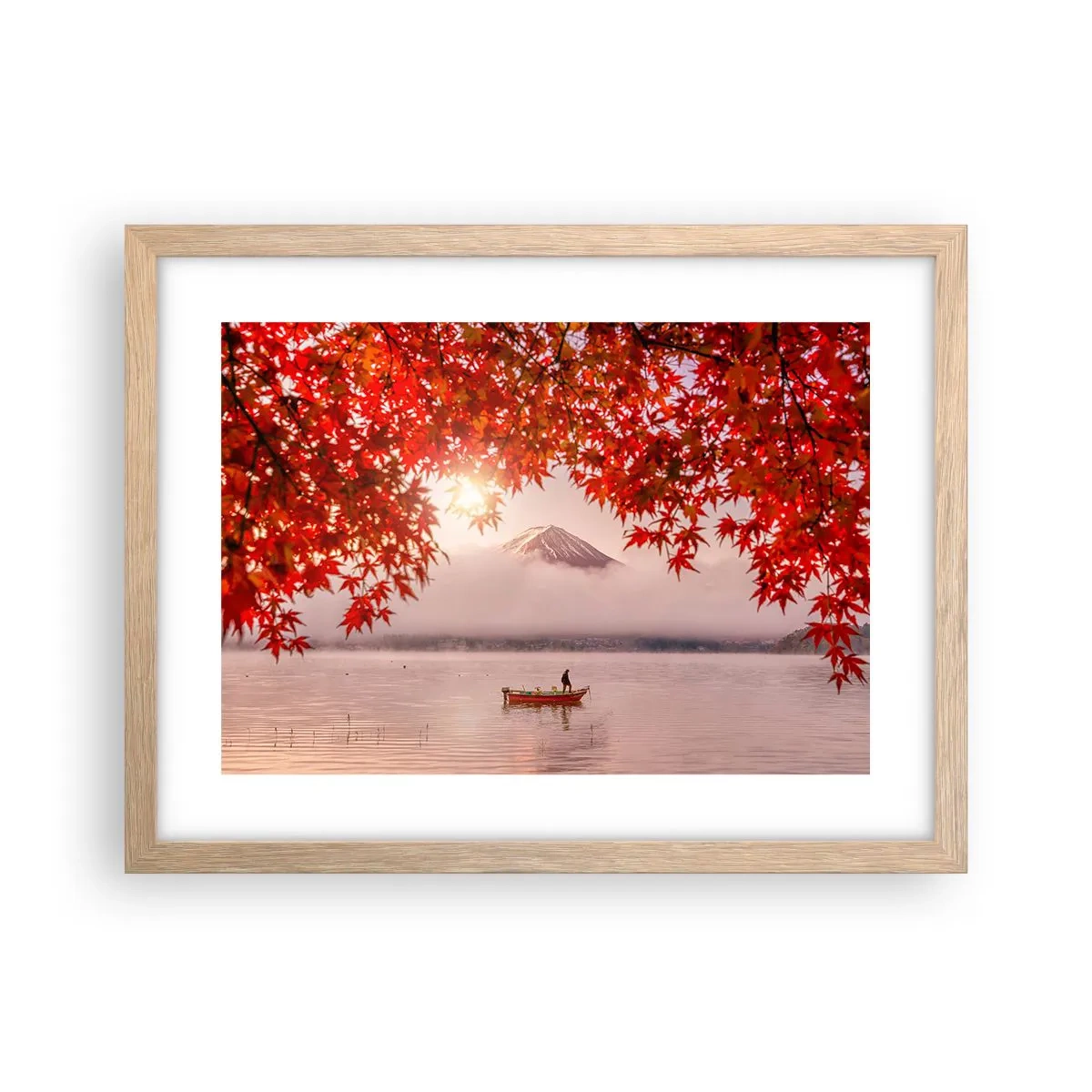 Affiche dans un chêne clair - Poster - Dans le climat japonais - 40x30 cm