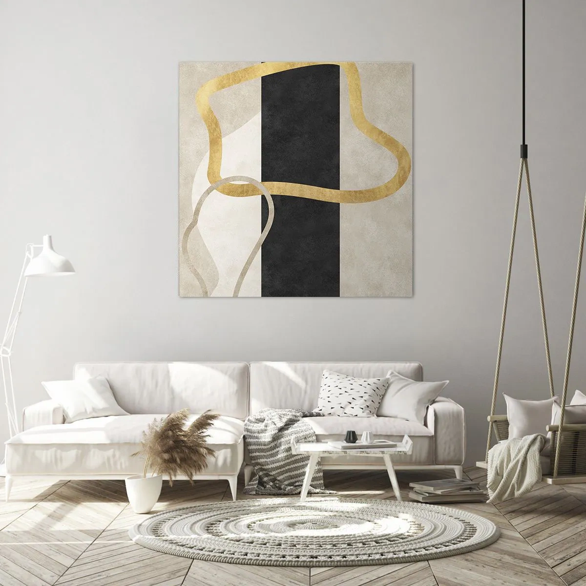 Impression sur toile - Image sur toile - Formes emmellées - 50x50 cm