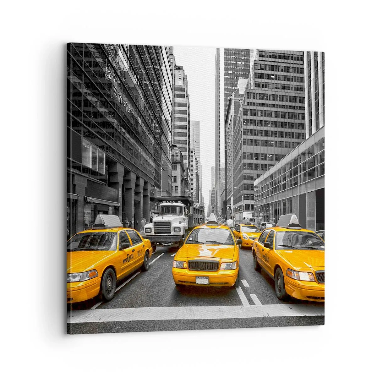 Impression sur toile - Image sur toile - C'est nous qui colorons la ville - 60x60 cm