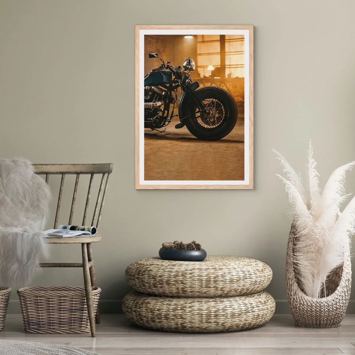 Affiche dans un chêne clair - Poster - Je peux tout - 40x50 cm