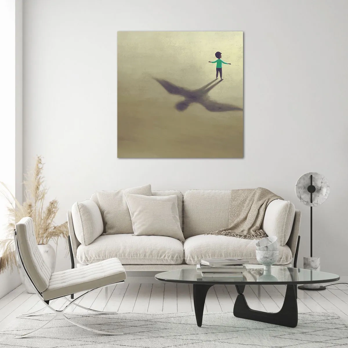 Impression sur verre - Image sur verre - Héros du futur - 50x50 cm