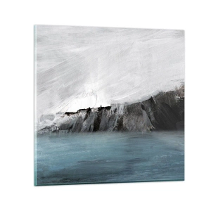 Impression sur verre - Image sur verre - Eau – terre : choc des éléments - 40x40 cm