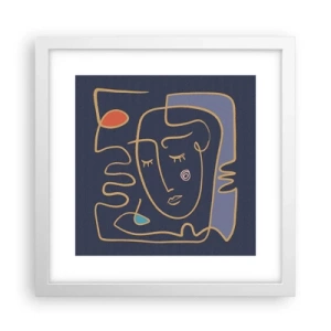 Affiche dans un cadre blanc - Poster - En réflexion - 30x30 cm