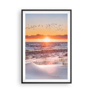 Affiche dans un cadre noir - Poster - Paysage horizontal - 61x91 cm