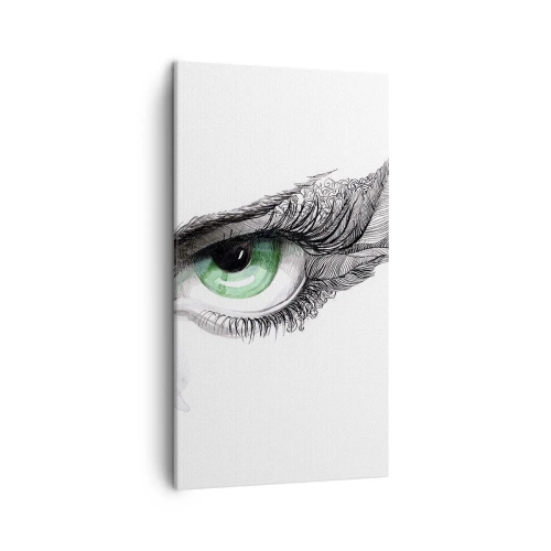 Impression sur toile - Image sur toile - Belle et prête à l'attaque - 45x80 cm