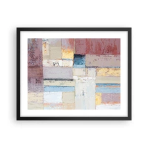 Affiche dans un cadre noir - Poster - Le calme de la géométrie - 50x40 cm