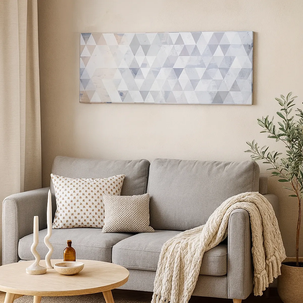 Impression sur toile - Image sur toile - En rythme de trois - 30x30 cm