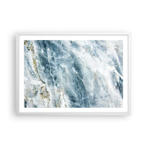 Affiche dans un cadre blanc - Poster - Monde de glace - 70x50 cm