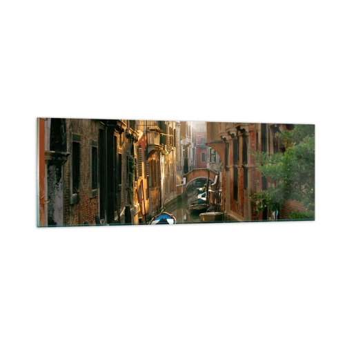 Impression sur verre - Image sur verre - Dans une ruelle vénitienne - 90x30 cm