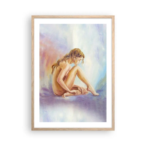 Affiche dans un chêne clair - Poster - Acte de jeunesse - 50x70 cm