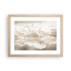 Affiche dans un chêne clair - Poster - Il est l'heure… - 40x30 cm