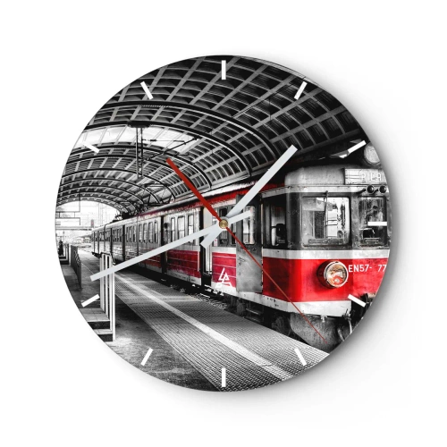 Horloge murale - Pendule murale - C'est peut-être le voyage de votre vie ? - 40x40 cm
